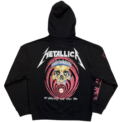 Metallica In Vertigo Zippered Hooded Sweatshirt Back