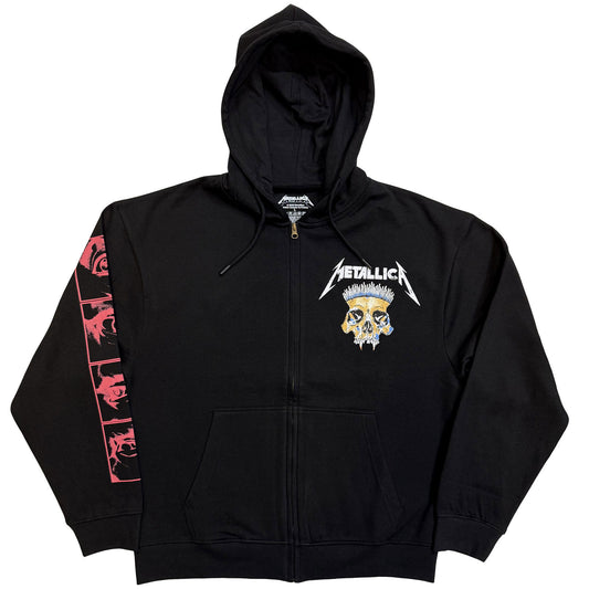 Metallica In Vertigo Zippered Hooded Sweatshirt Front
