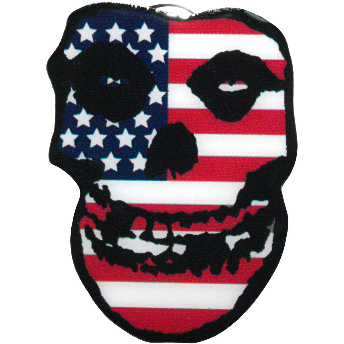 Misfits Usa Fiend Pewter Pin Badge Front