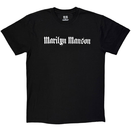 Marilyn Manson Logo Mono T-shirt Front