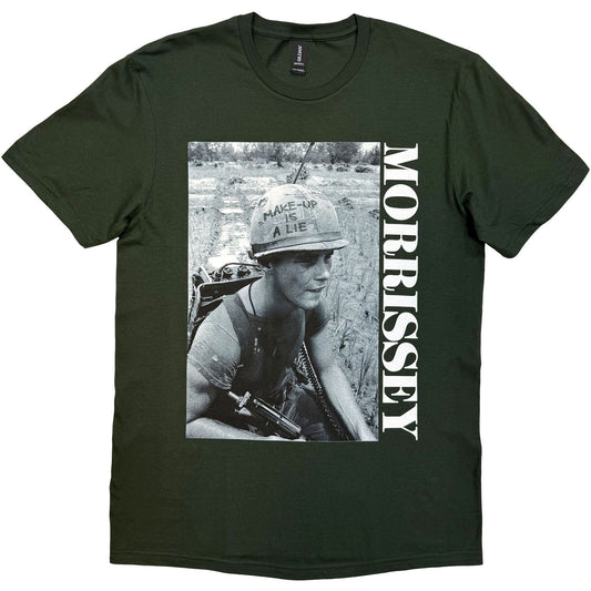 Morrissey Mim Make-up Is A Lie T-shirt Front