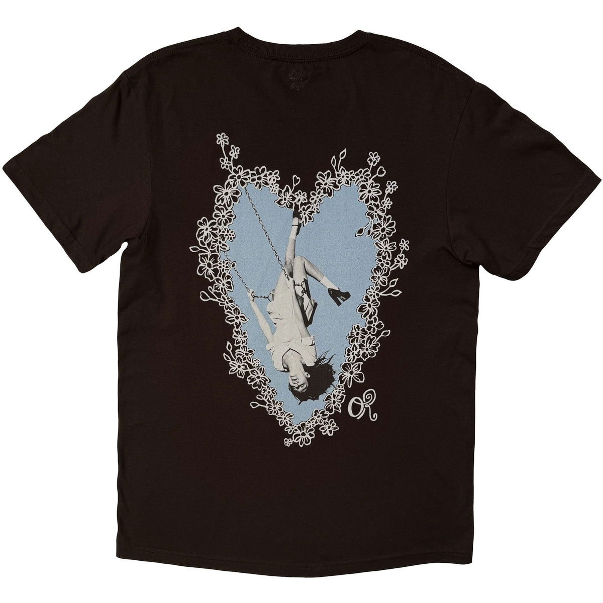 Olivia Rodrigo Blue Daisy Heart T-shirt Back