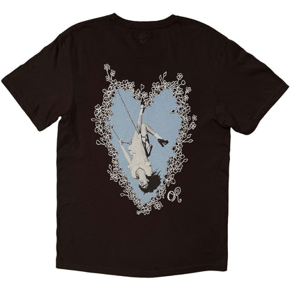 Olivia Rodrigo Blue Daisy Heart T-shirt Back
