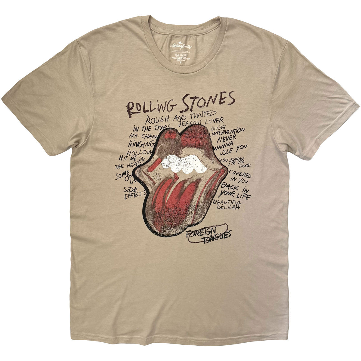 Rolling Stones Foreign Tongues T-shirt Front