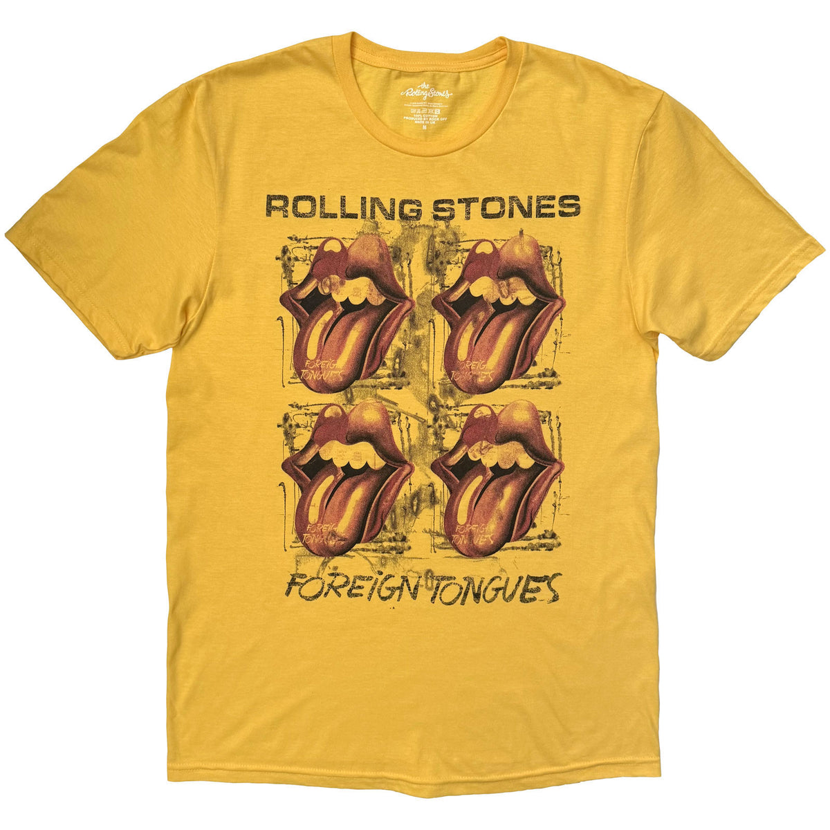 Rolling Stones Four Tongues T-shirt Front
