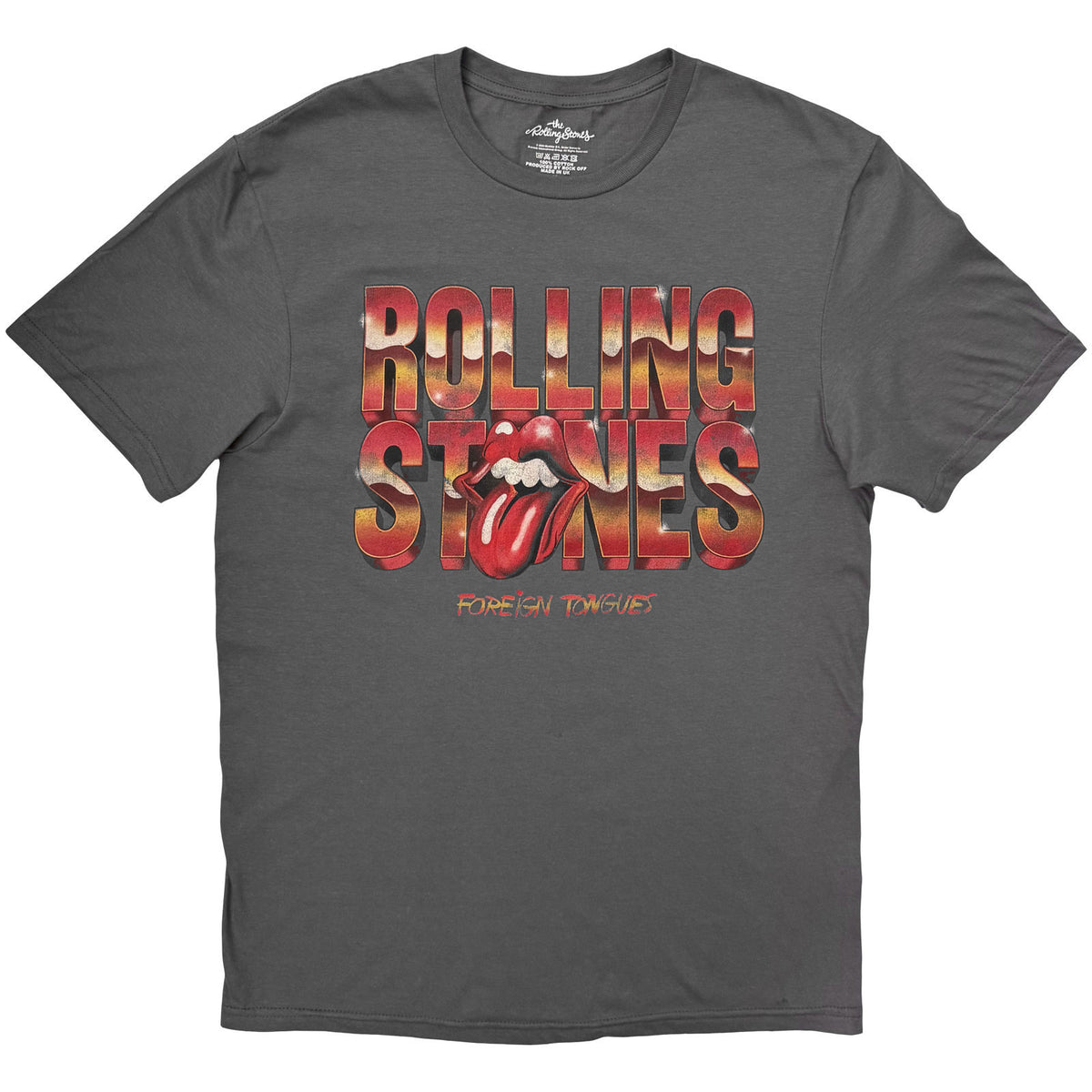 Rolling Stones 3d Foreign Tongues Logo T-shirt Front
