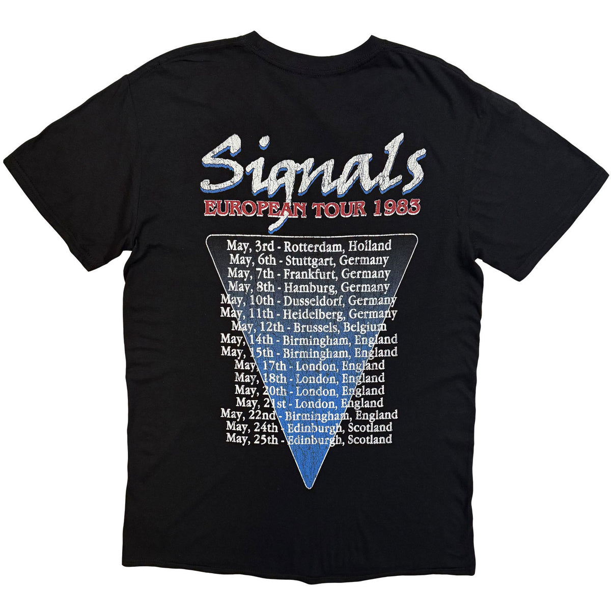 Rush Tour 1978 T-shirt Back