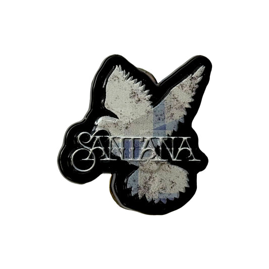 Santana Dove 3d Pewter Pin Badge Front
