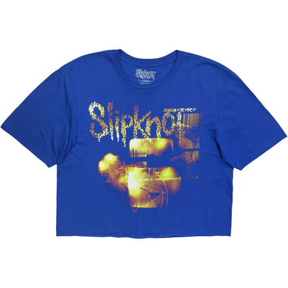 Slipknot Flames Tribal S Logo Crop Top Girls Jr Front