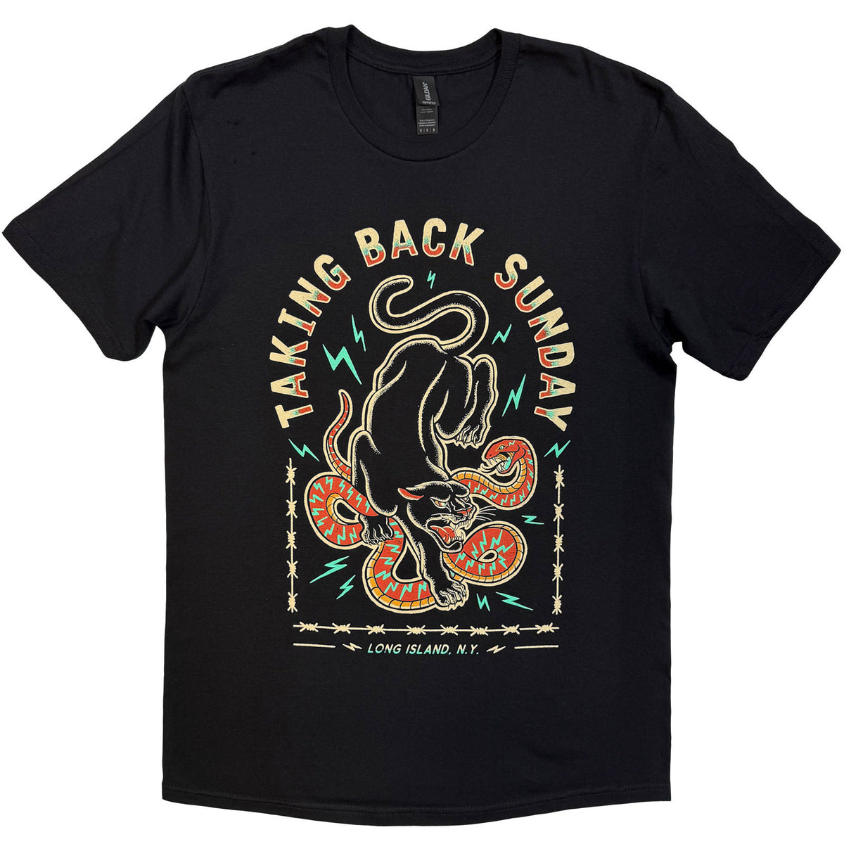 Taking Back Sunday Panther Snake T-shirt Front