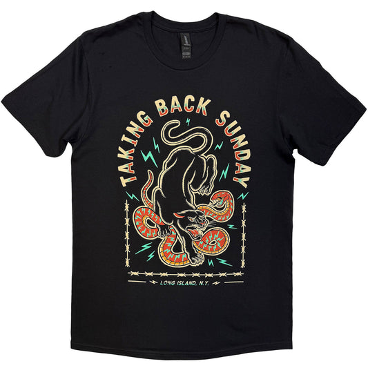 Taking Back Sunday Panther Snake T-shirt Front