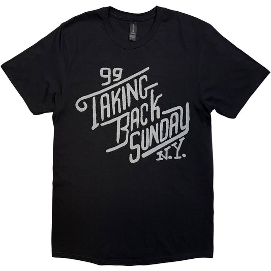Taking Back Sunday Script Logo T-shirt Front