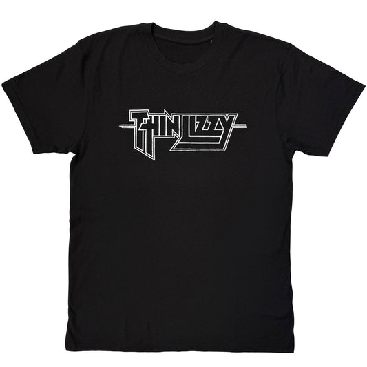 Thin Lizzy Logo Mono T-shirt Front