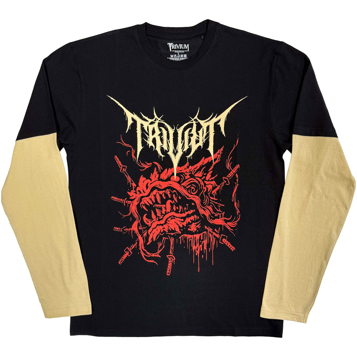 Trivium Red Demon Layered Long Sleeve Front