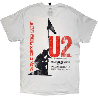 U2 The Longest Day T-shirt Back
