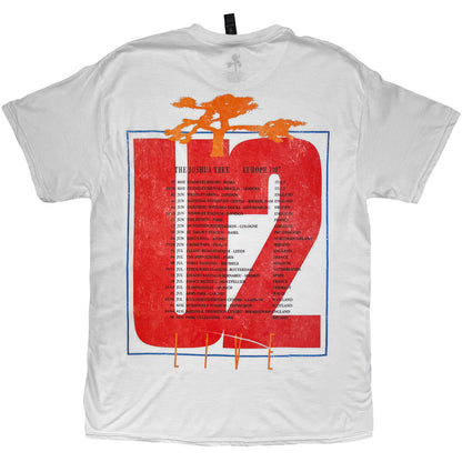 U2 Joshua Tree European Tour '87 T-shirt Back