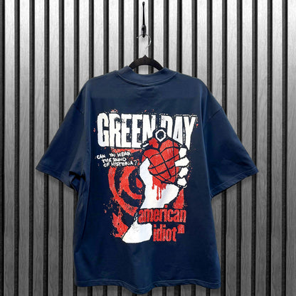 Green Day American Idiot Grenade T-shirt Back