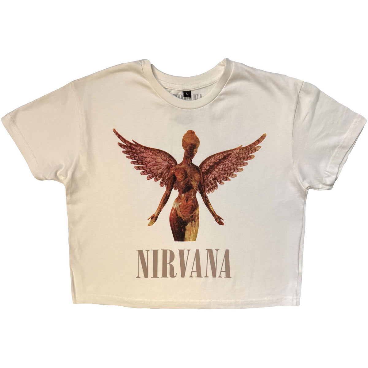 Nirvana In Utero Crop Top Girls Jr Front