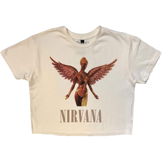 Nirvana In Utero Crop Top Girls Jr Front