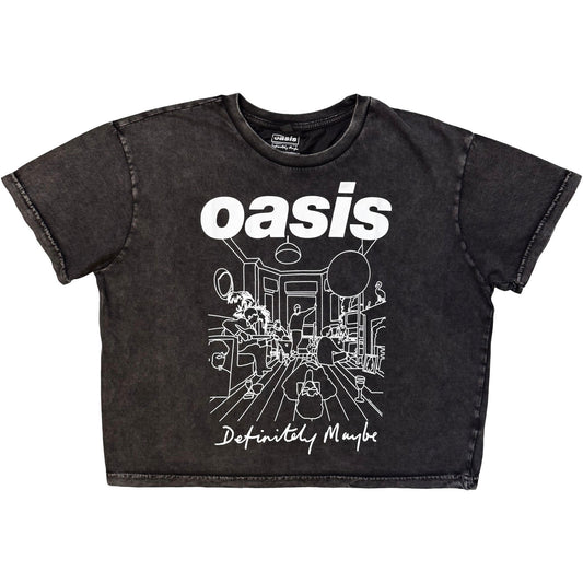 Oasis Dm Line Drawing Crop Top Girls Jr Front
