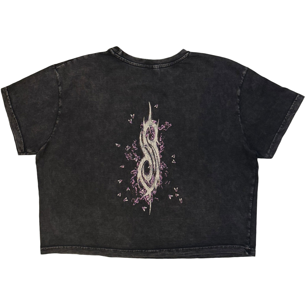 Slipknot Butterfly Goatee Crop Top Girls Jr Back