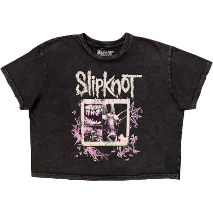 Slipknot Butterfly Goatee Crop Top Girls Jr Front