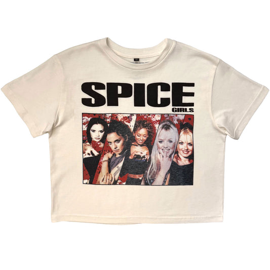 Spice Girls Collage Crop Top Girls Jr Front