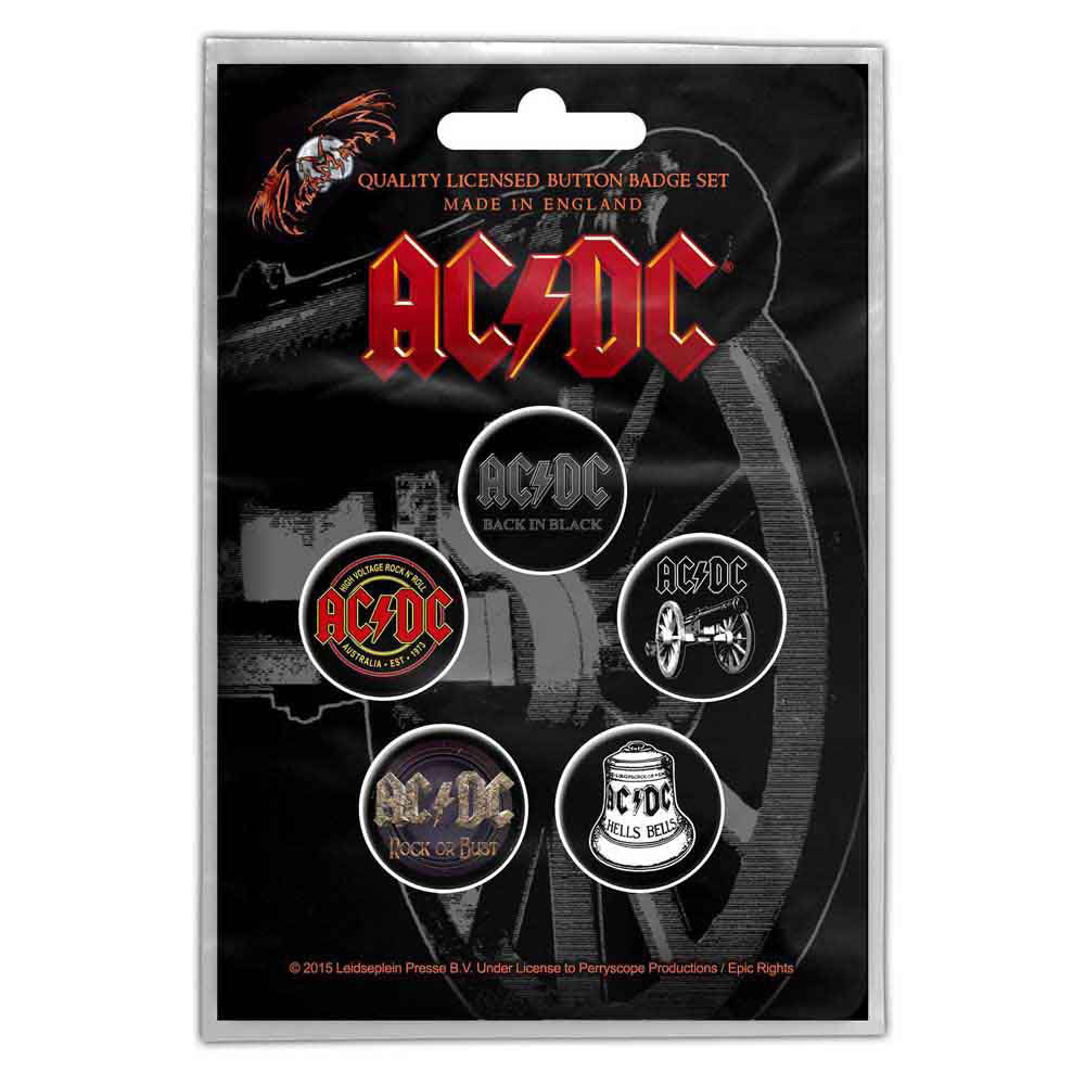 AC/DC For Those About To Rock Pewter Pin Badge Front