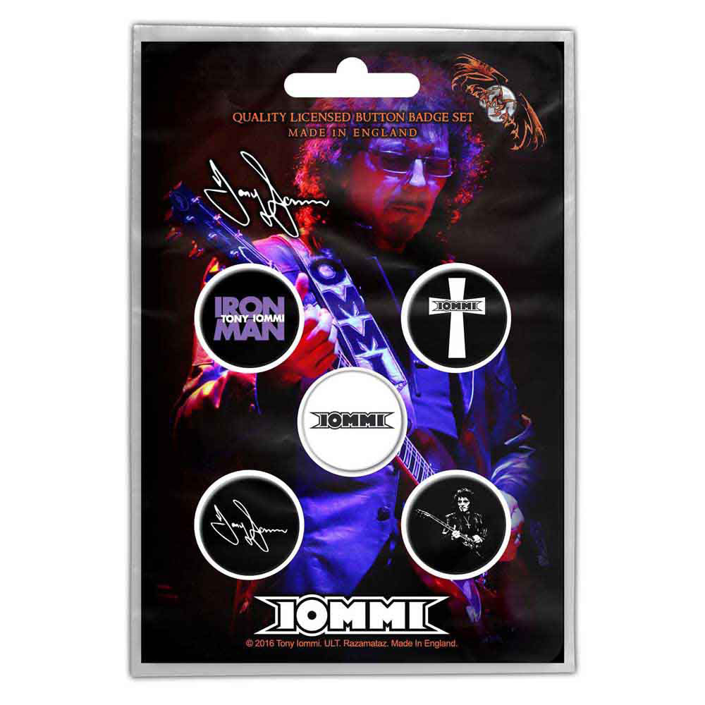 Tony Iommi Iommi Pewter Pin Badge Front