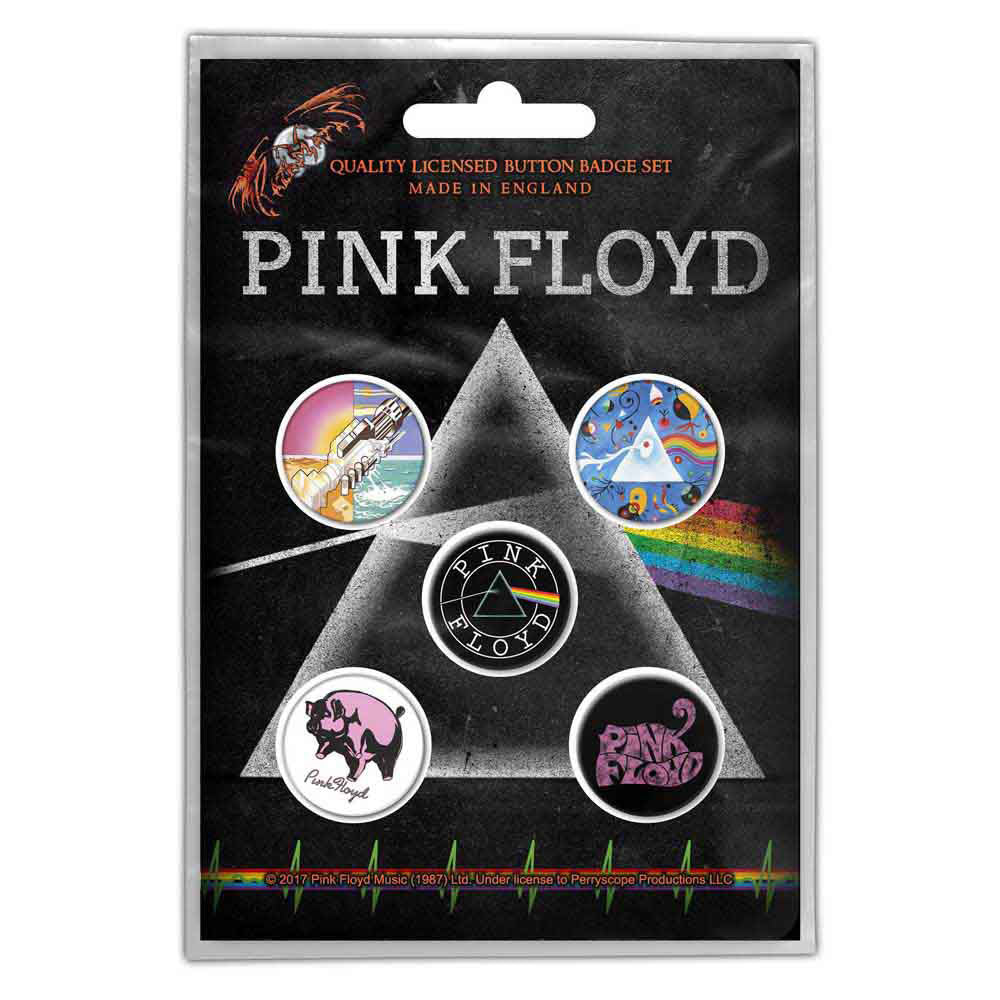 Pink Floyd Prism Pewter Pin Badge Front
