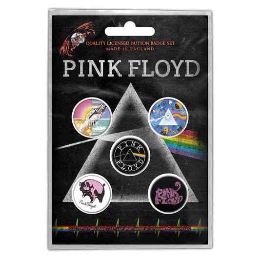 Pink Floyd Prism Pewter Pin Badge Front
