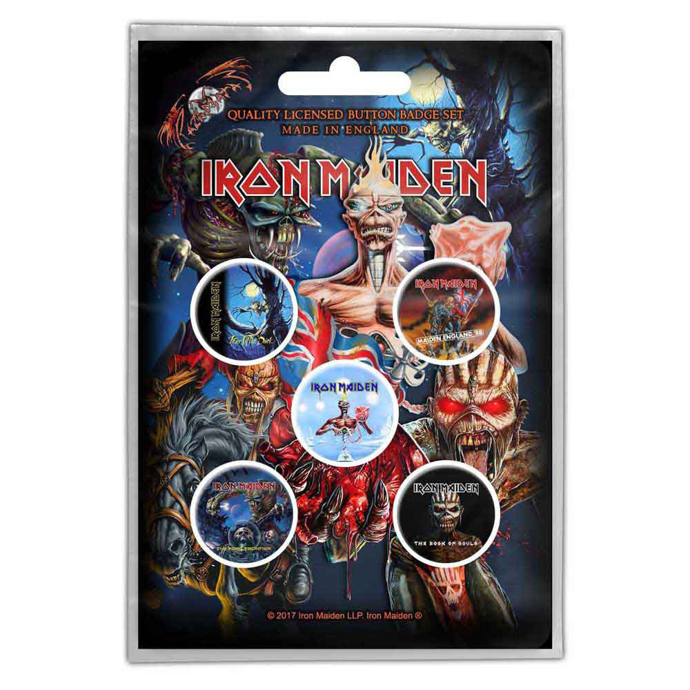 Iron Maiden Later Albums Pewter Pin Badge Front