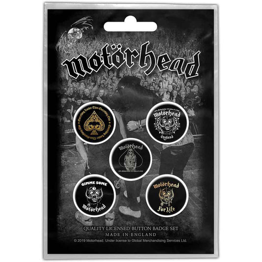 Motorhead Clean Your Clock Pewter Pin Badge Front