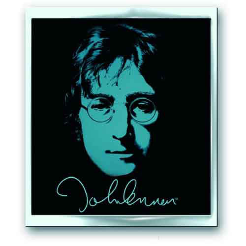 John Lennon Pewter Pin Badge Back