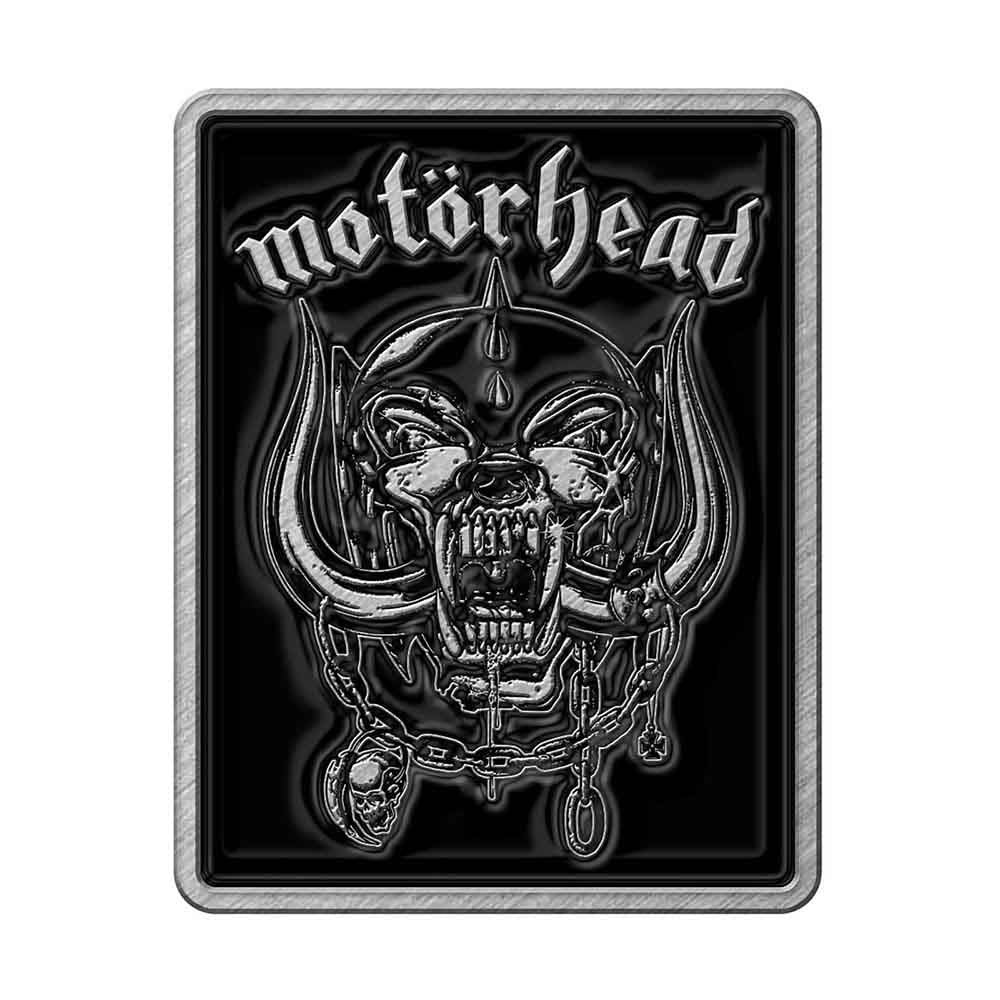 Motorhead Logo & War Pig Pewter Pin Badge Front