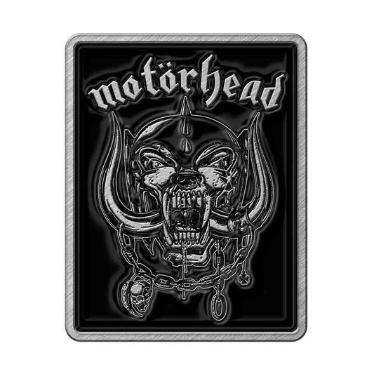 Motorhead Logo & War Pig Pewter Pin Badge Front