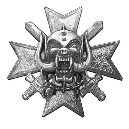 Motorhead Bad Magic Pewter Pin Badge Front