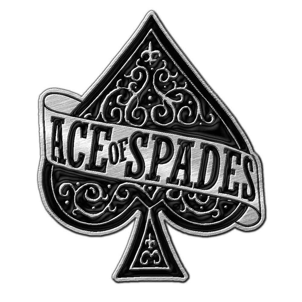 Motorhead Ace Of Spades Pewter Pin Badge Front