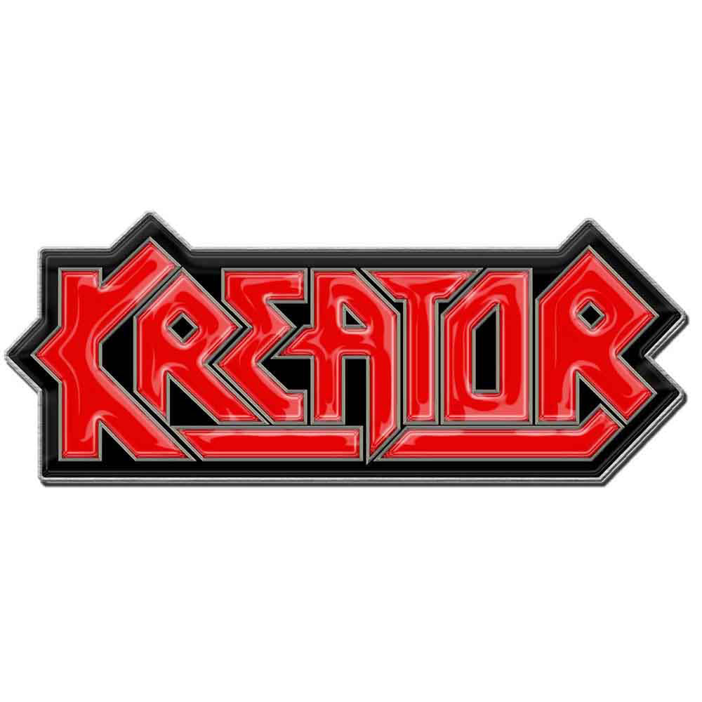 Kreator Logo Pewter Pin Badge Front