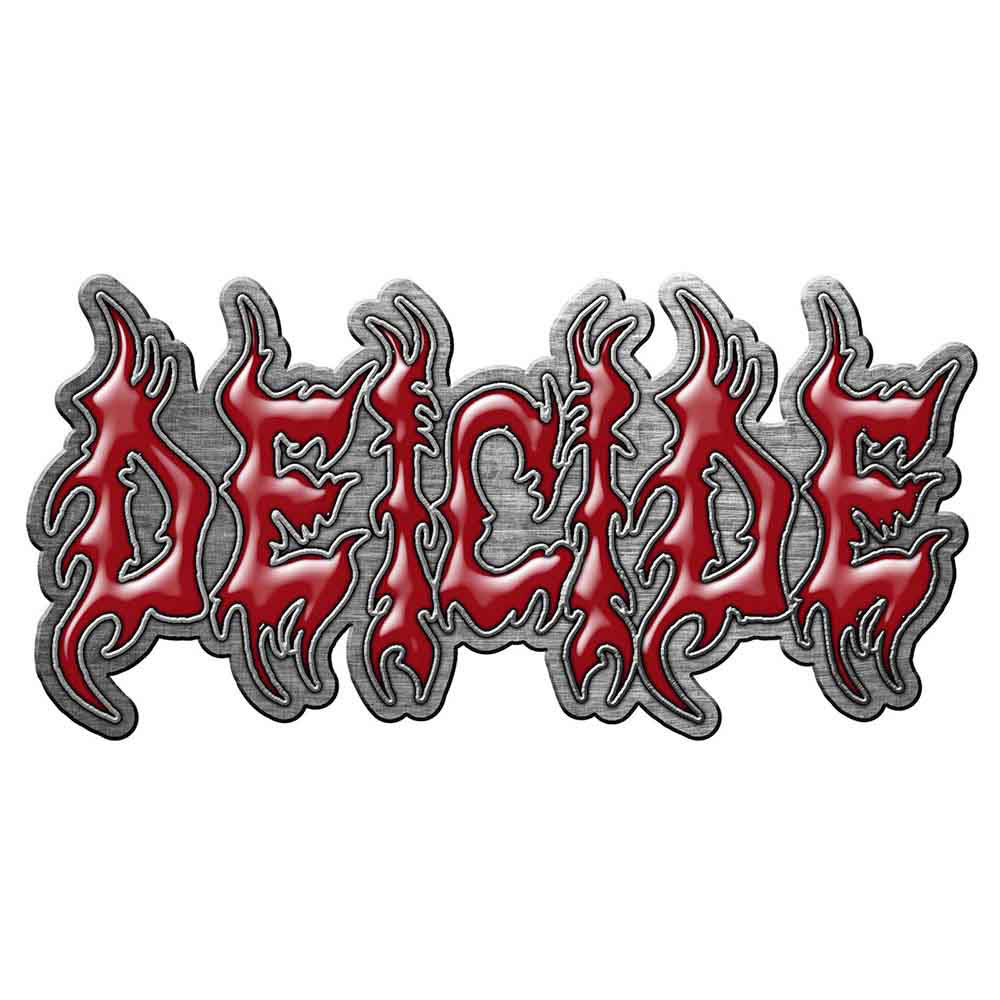 Deicide Logo Pewter Pin Badge Front