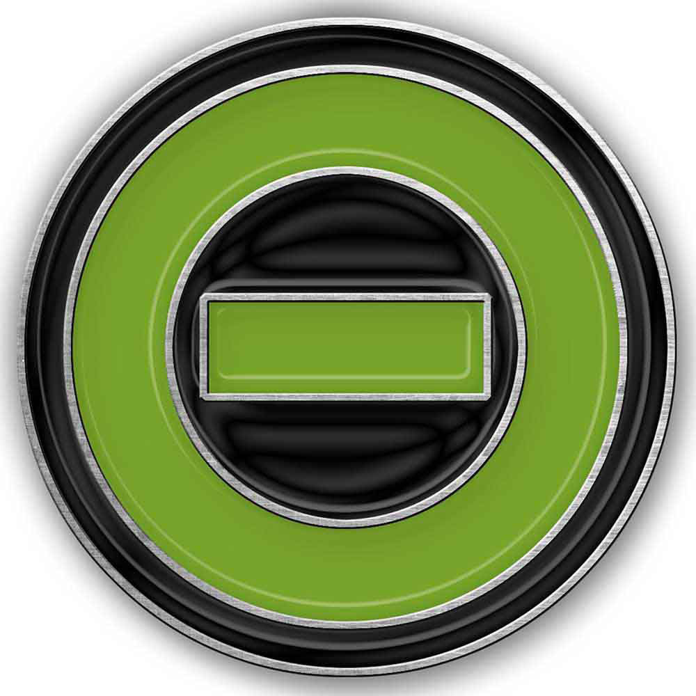 Type O Negative Negative Symbol Pewter Pin Badge Front