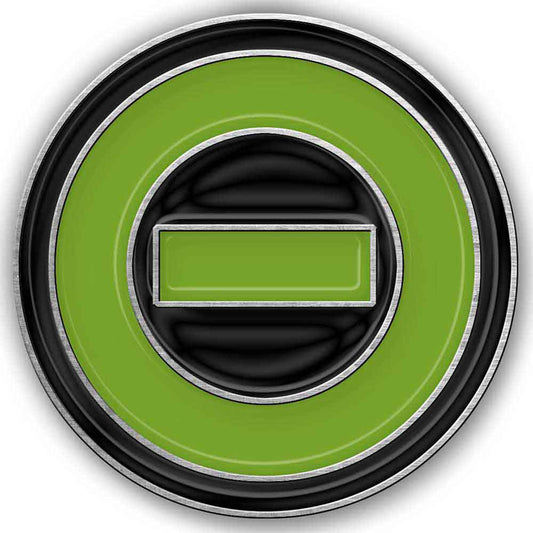 Type O Negative Negative Symbol Pewter Pin Badge Front