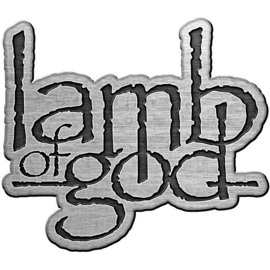 Lamb Of God Logo Pewter Pin Badge Front