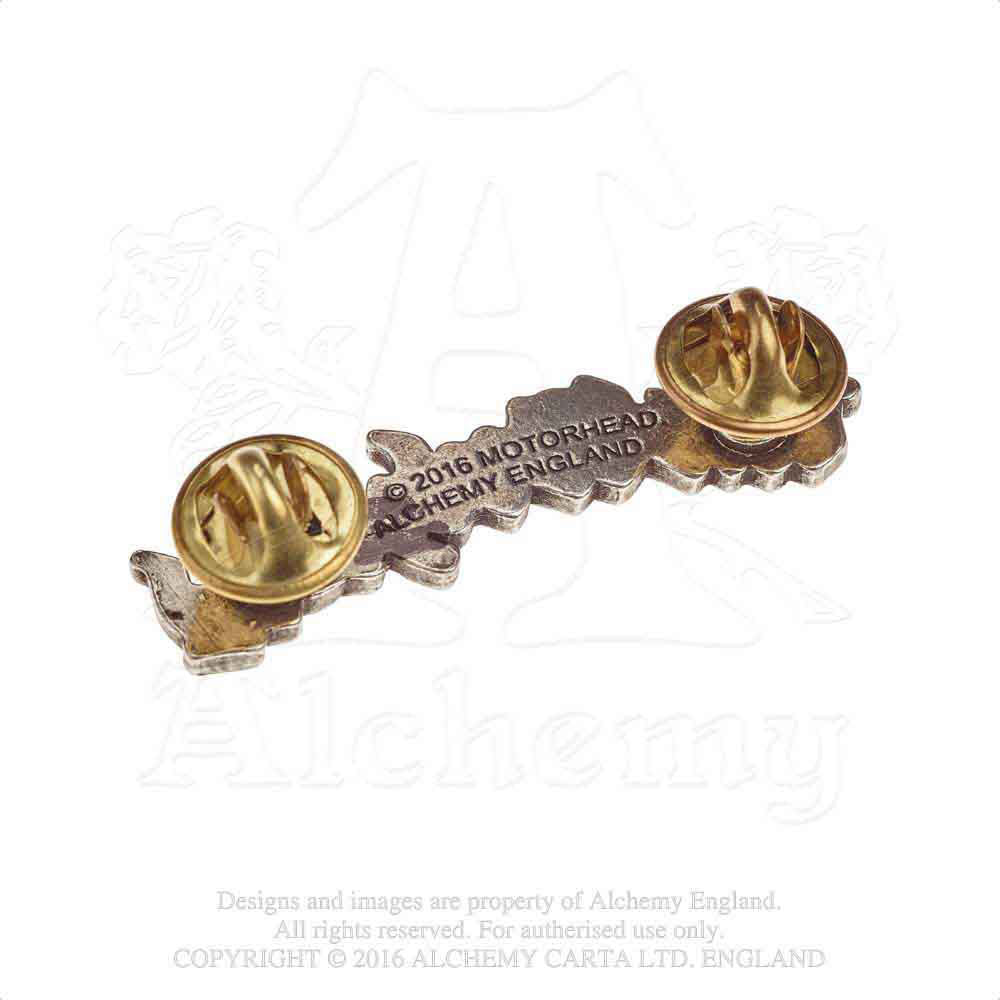 Motorhead Logo Pewter Pin Badge Alt 2