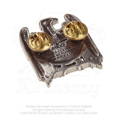 Slayer Eagle Pewter Pin Badge Alt 2