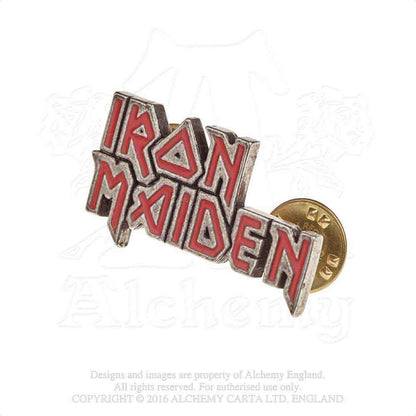 Iron Maiden Enamelled Logo Pewter Pin Badge Back