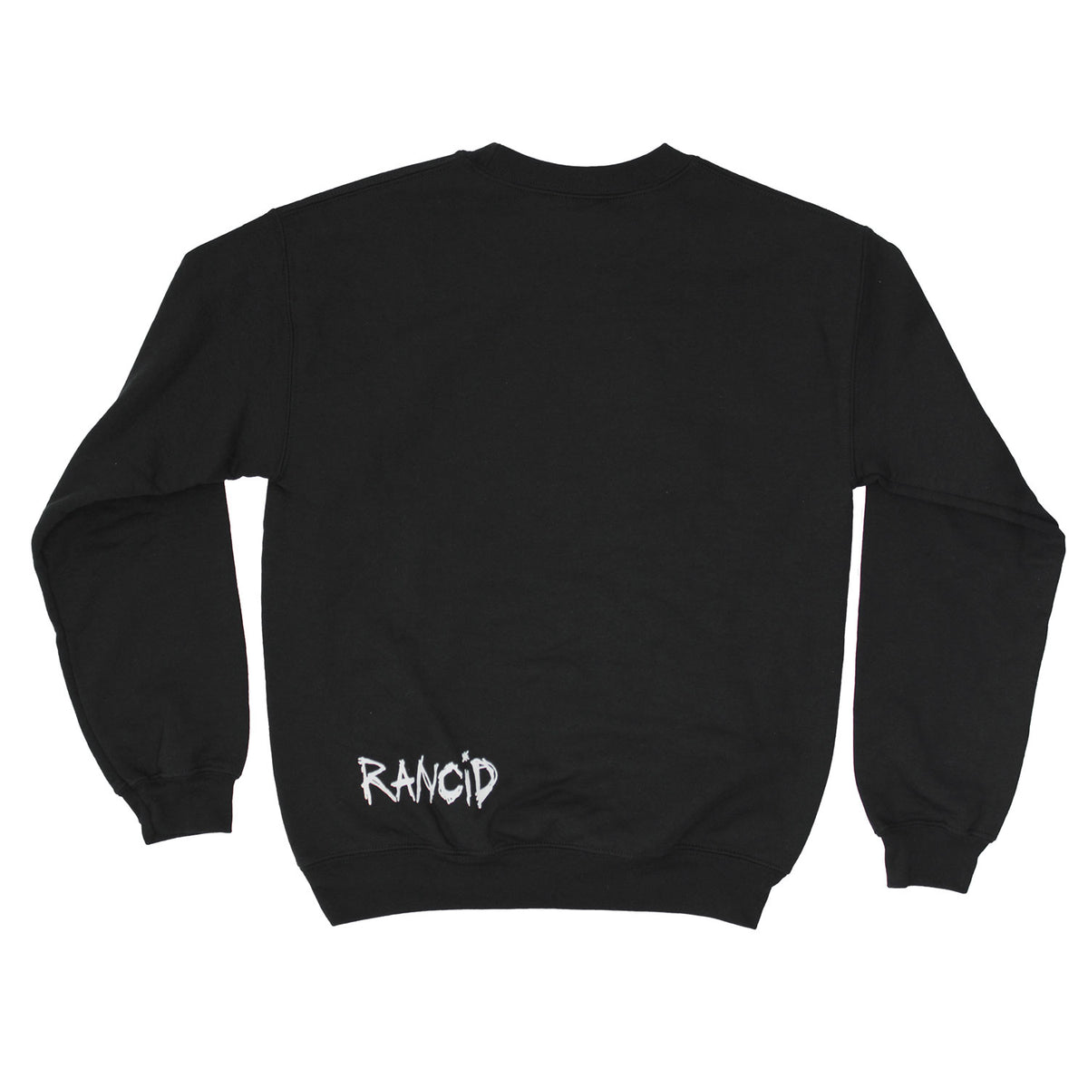 Rancid Life Won't Wait Skull Crewneck (Black) Sweatshirt Back