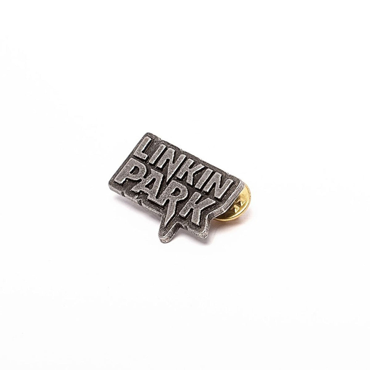 Linkin Park Lettering Logo Pewter Pin Badge Back