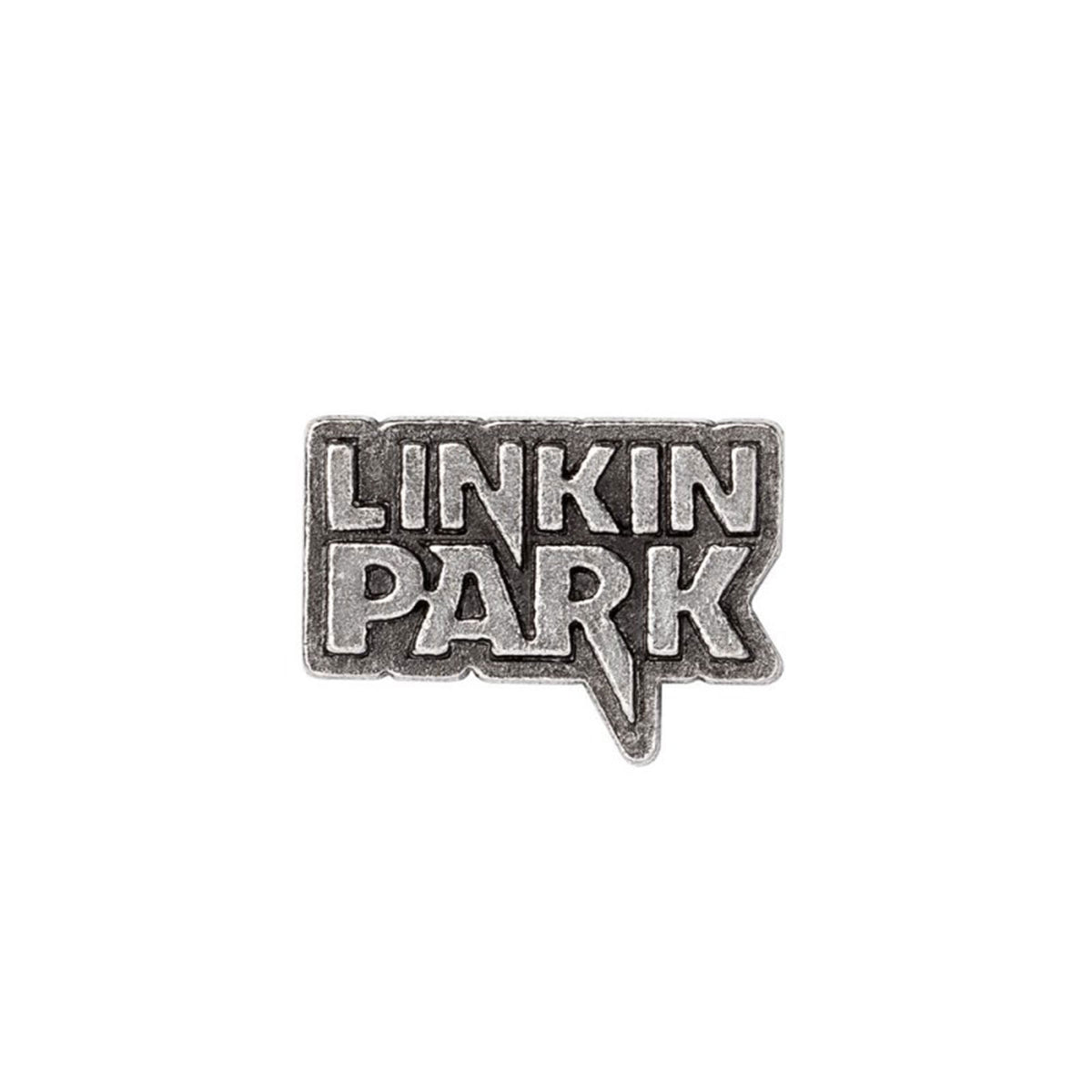 Linkin Park Lettering Logo Pewter Pin Badge Front