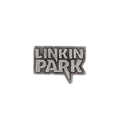 Linkin Park Lettering Logo Pewter Pin Badge Front